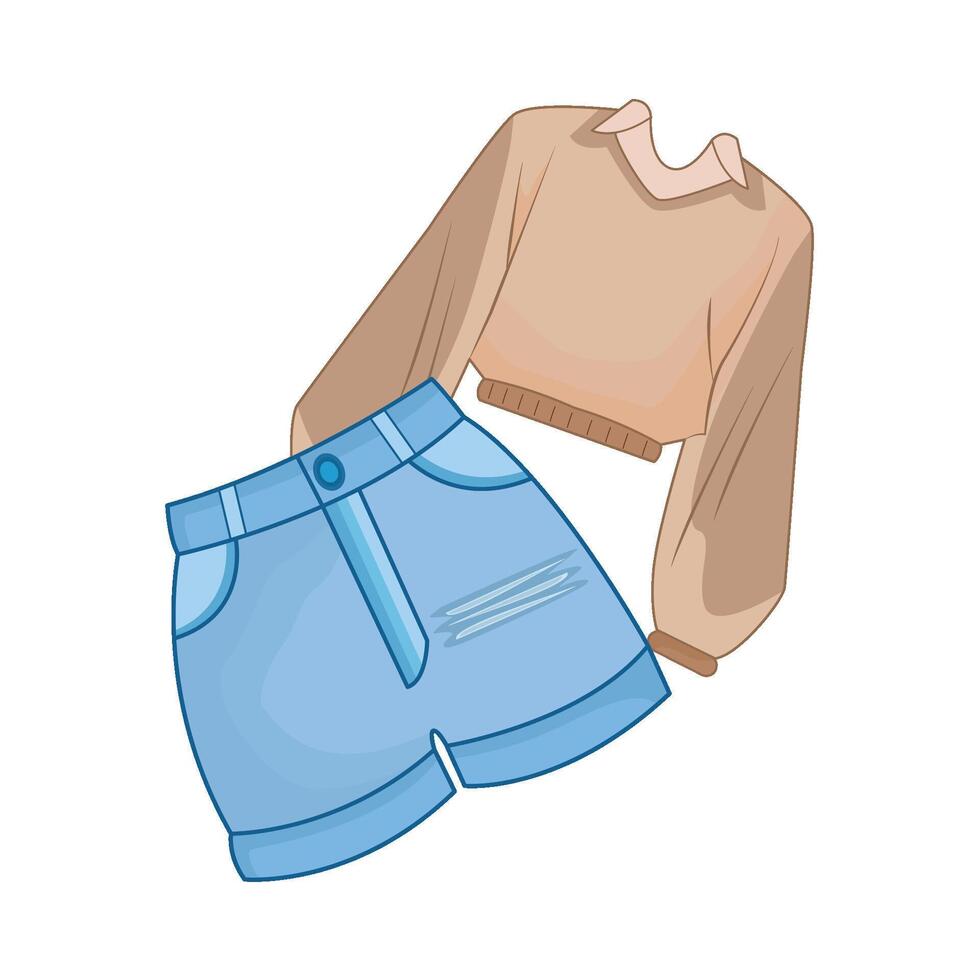 illustration of women clothes vector
