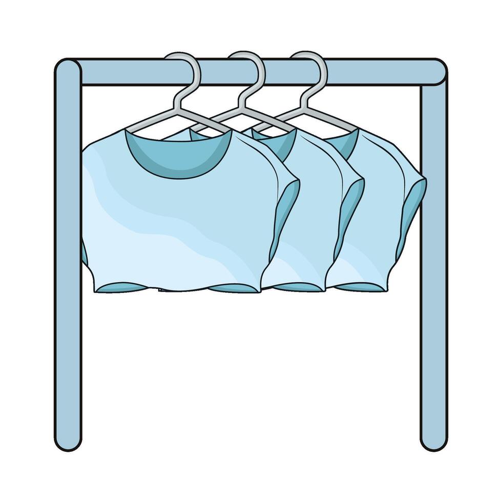 illustration of clothing rack vector