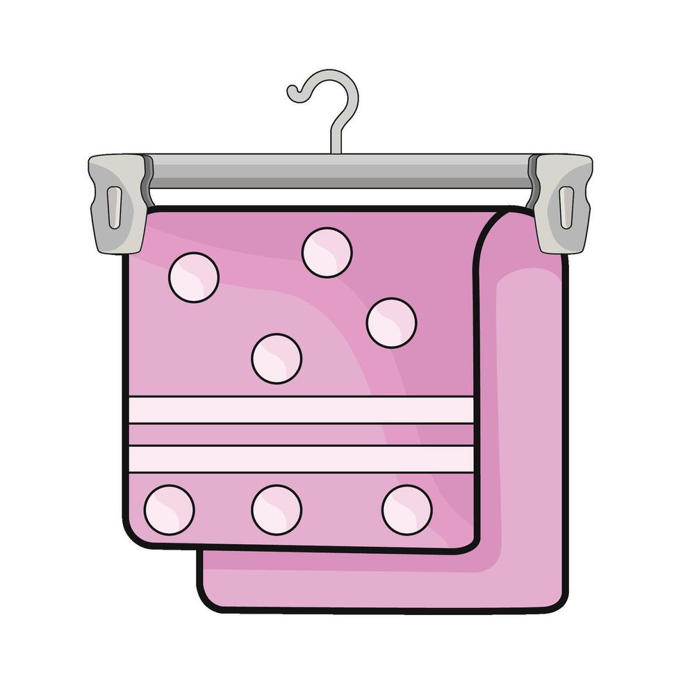 illustration of towel hanger vector