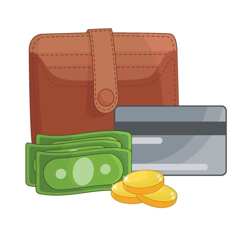 illustration of wallet vector