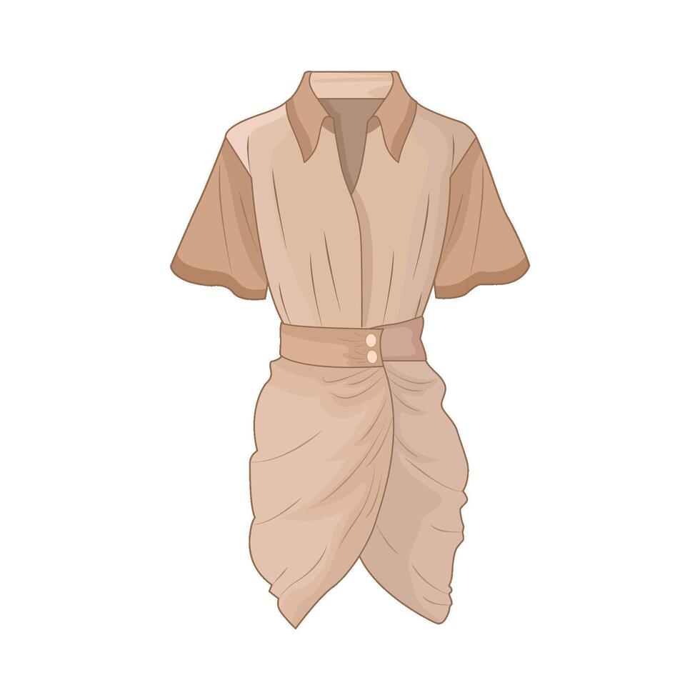 illustration of women clothes vector