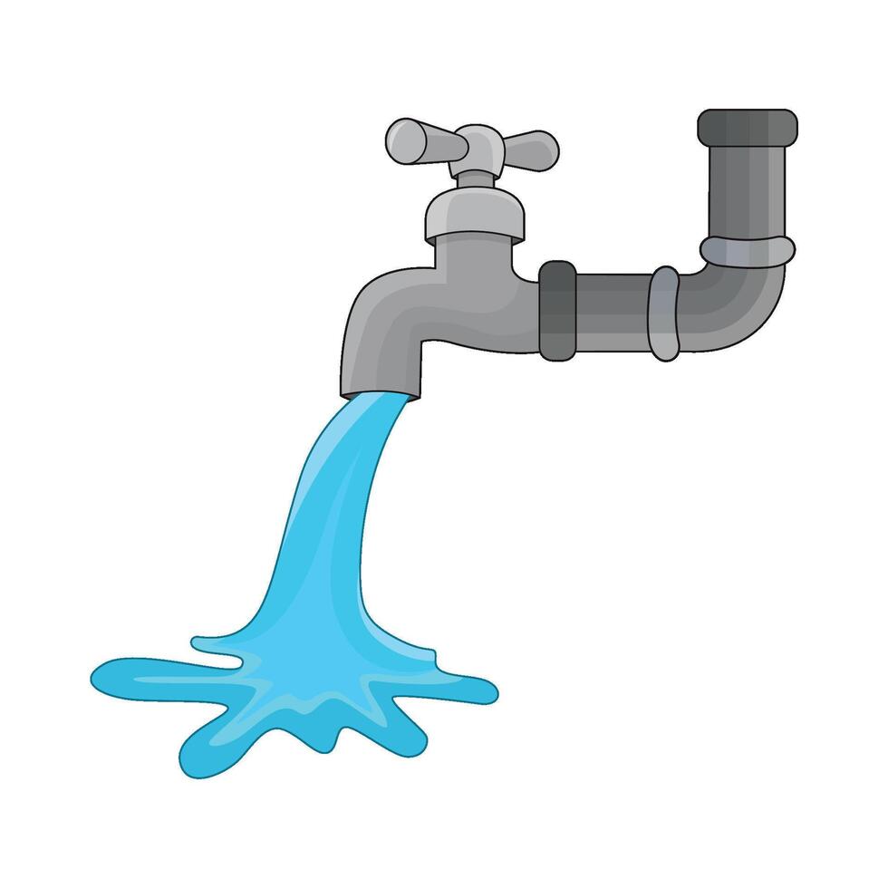 illustration of tap water vector