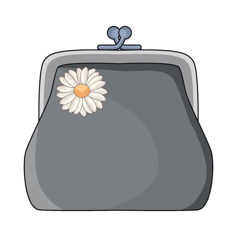 illustration of woman wallet vector