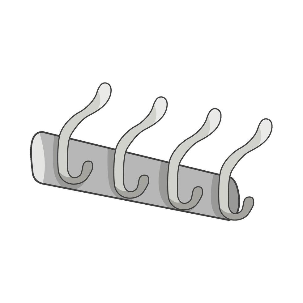 illustration of wall hook vector