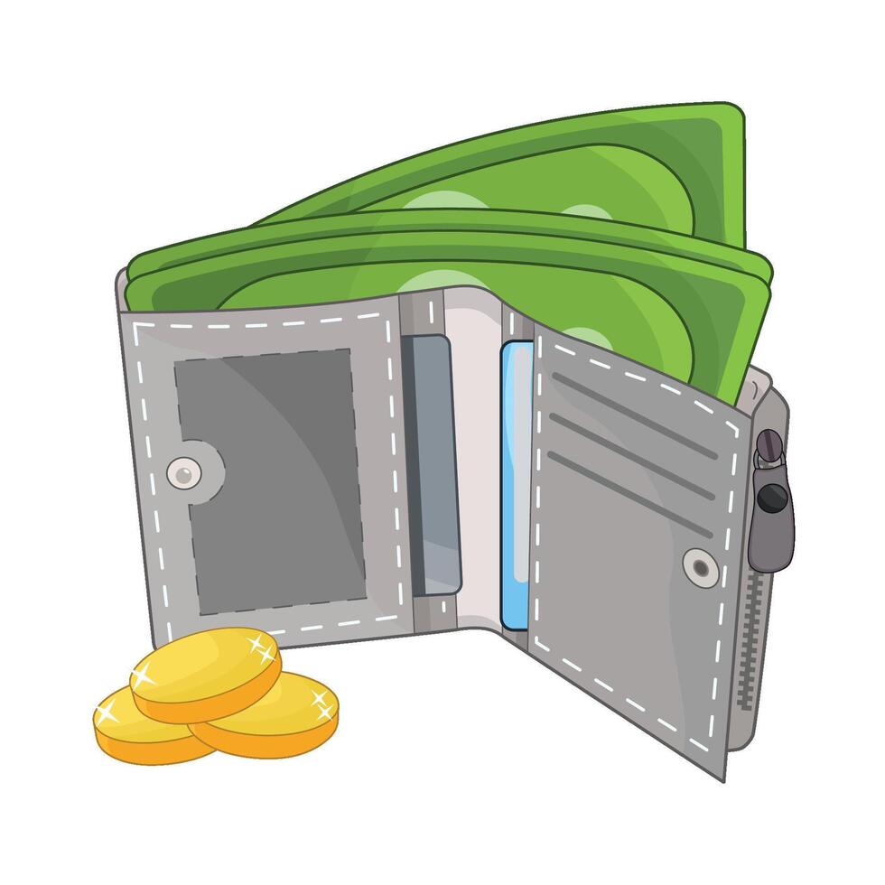 illustration of wallet vector