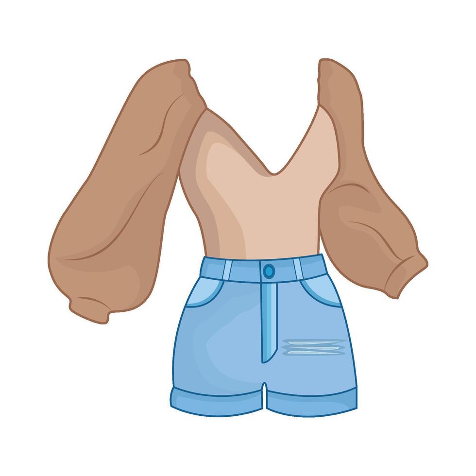 illustration of women clothes vector