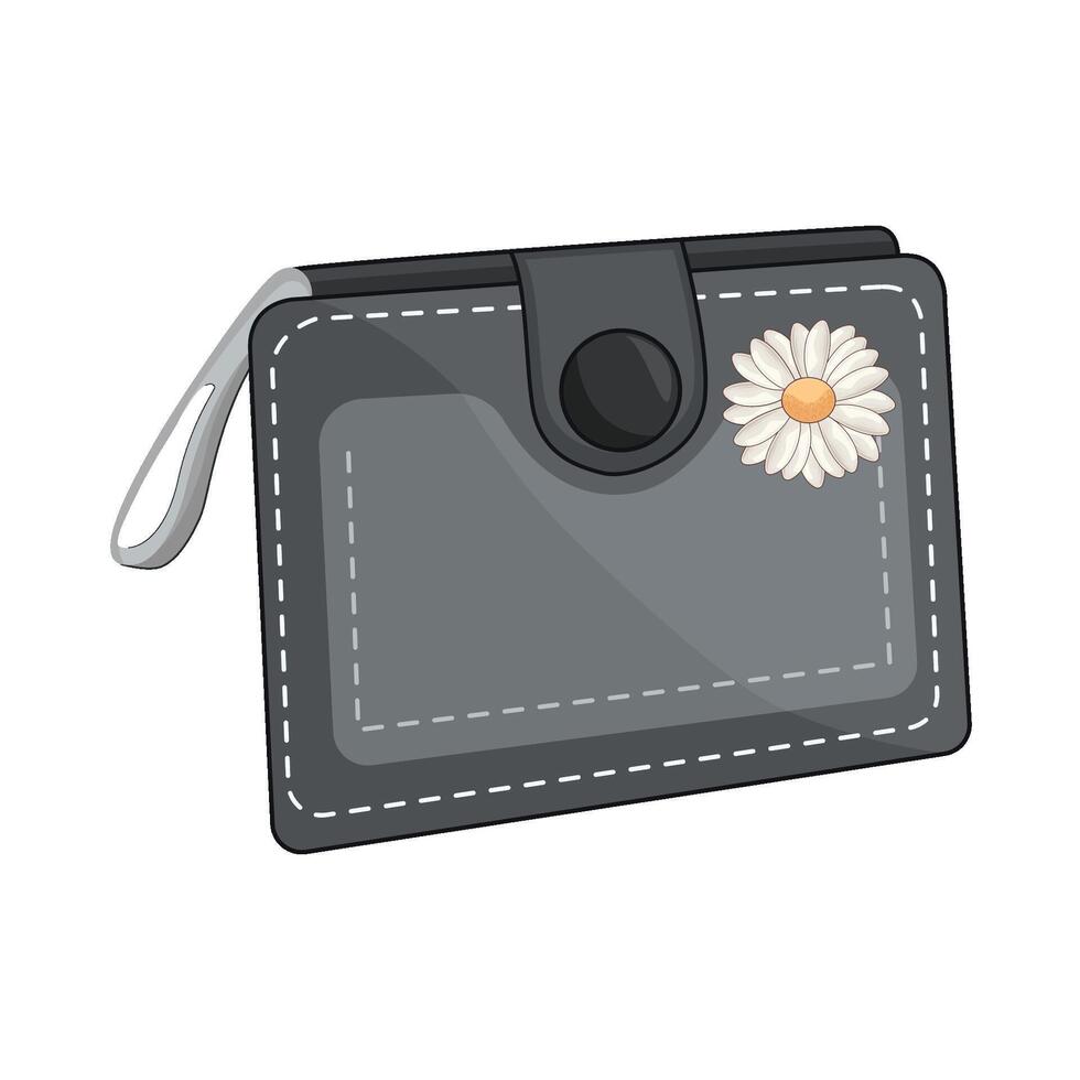illustration of woman wallet vector