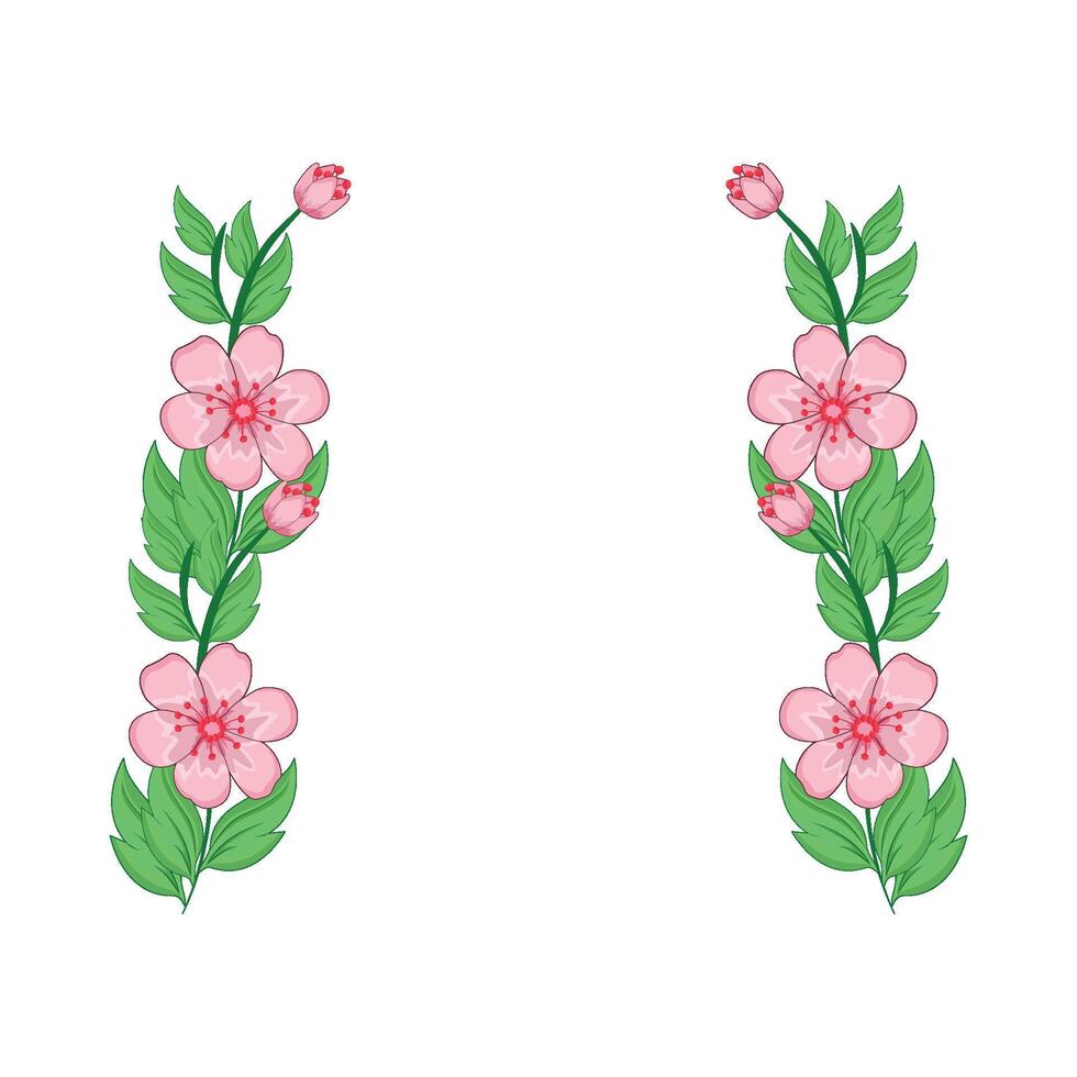 illustration of cherry blossom vector