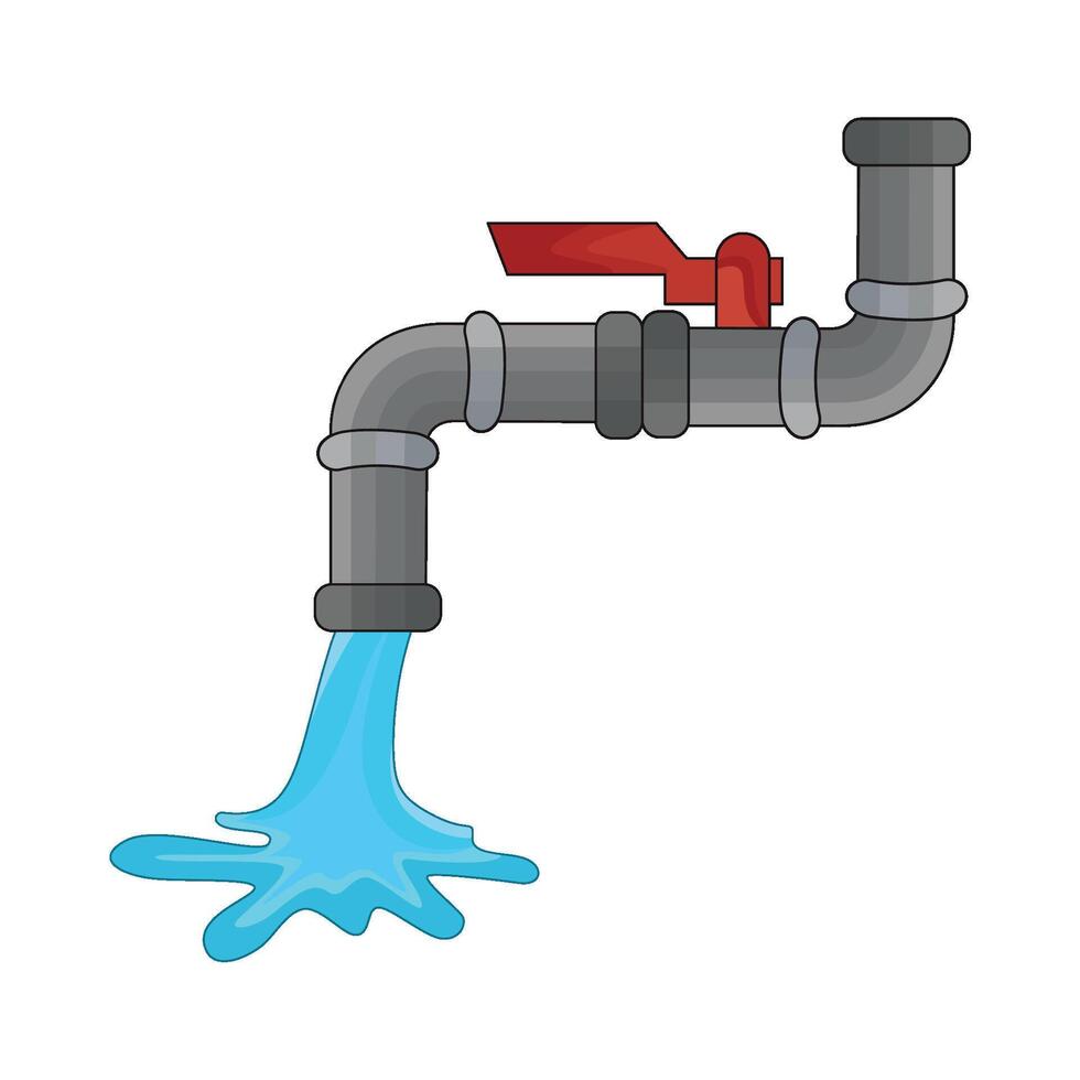 ilustración de grifo agua vector