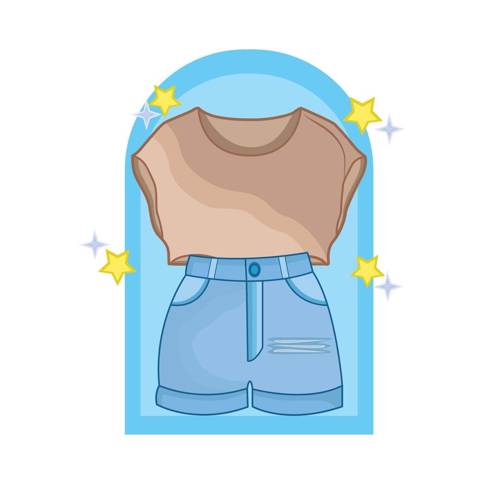 illustration of women clothes vector