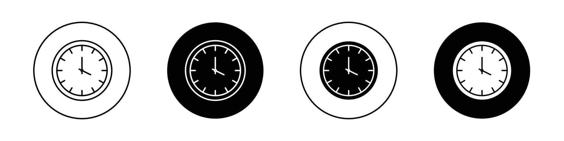 icono de vector de reloj