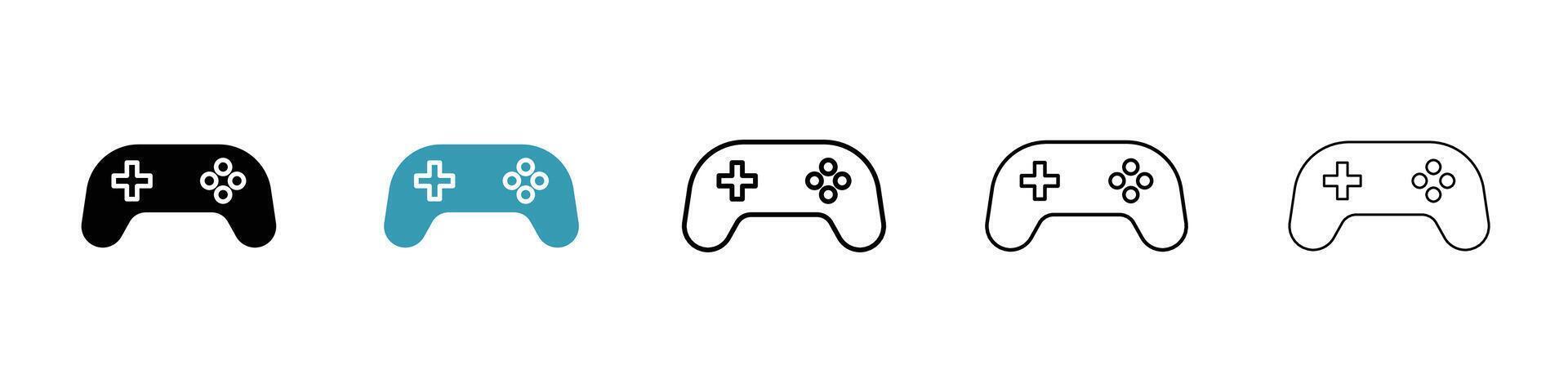 Video game controller icon vector