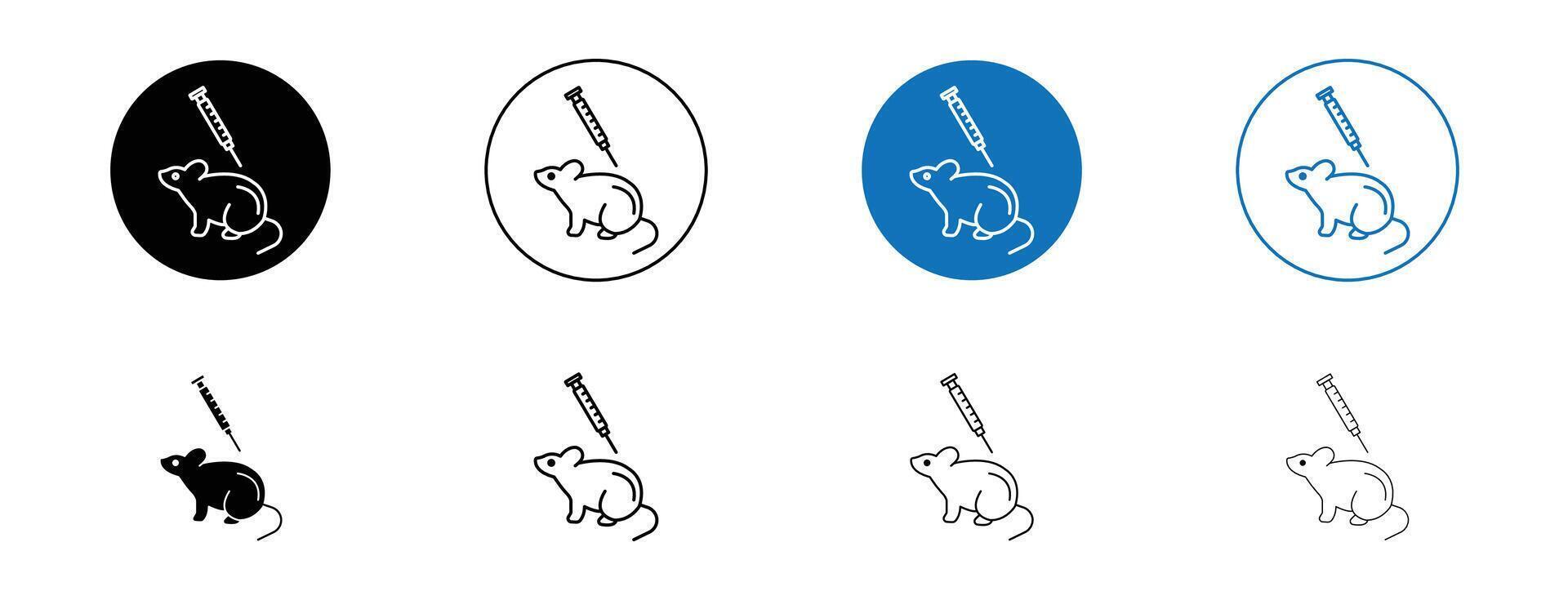 Animal testing icon vector