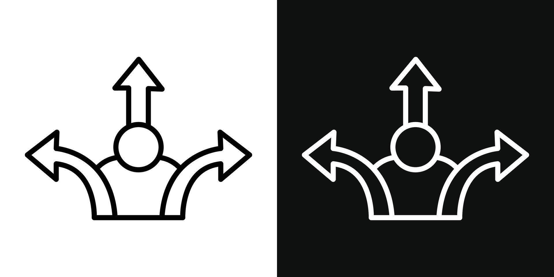 Decision vector icon