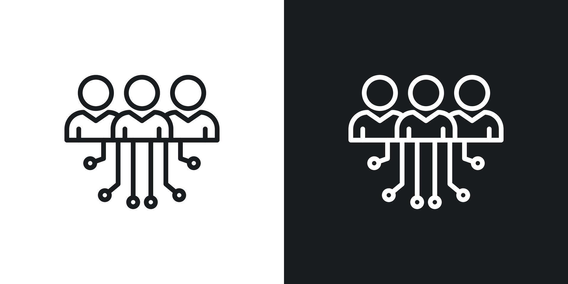 HR strategy icon vector