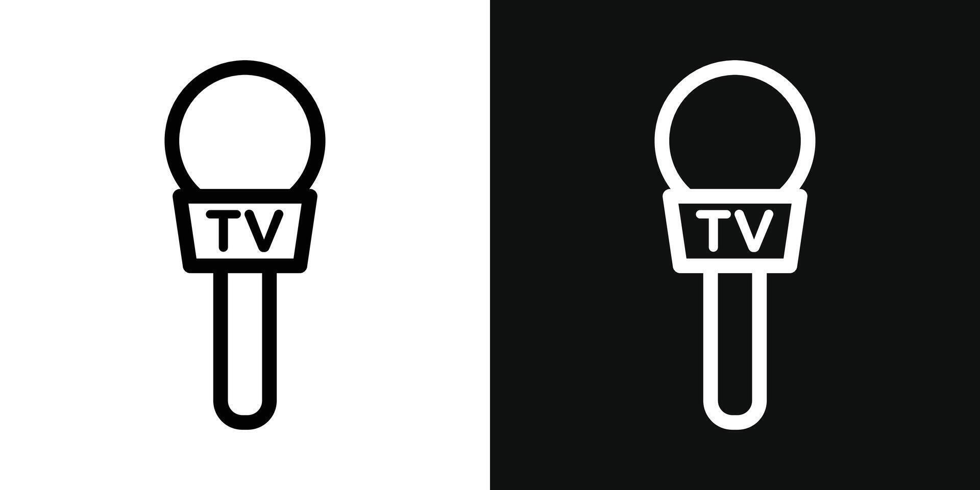 Microphone press icon vector