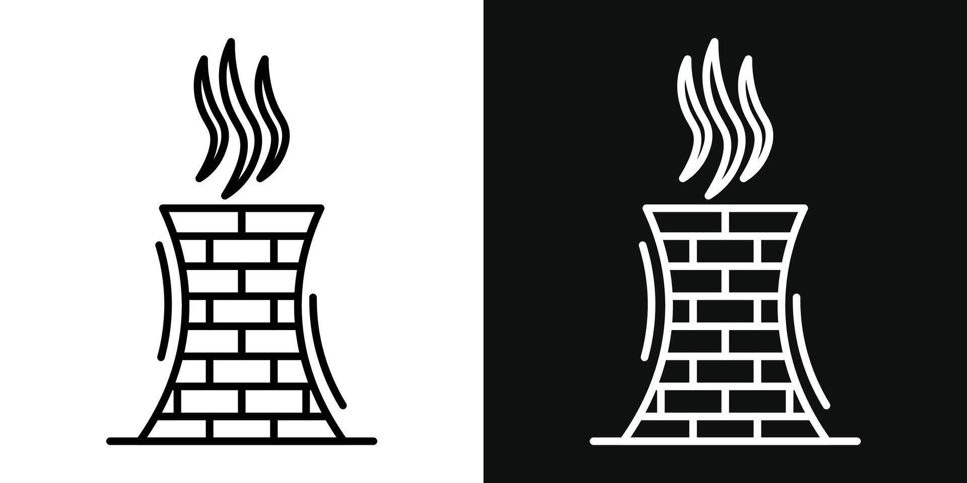 Chimney smoke icon vector