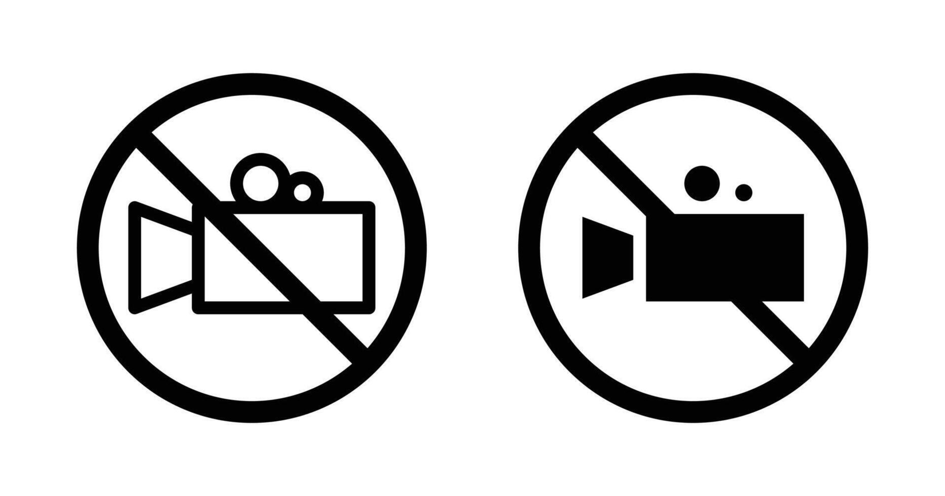 No grabación icono vector