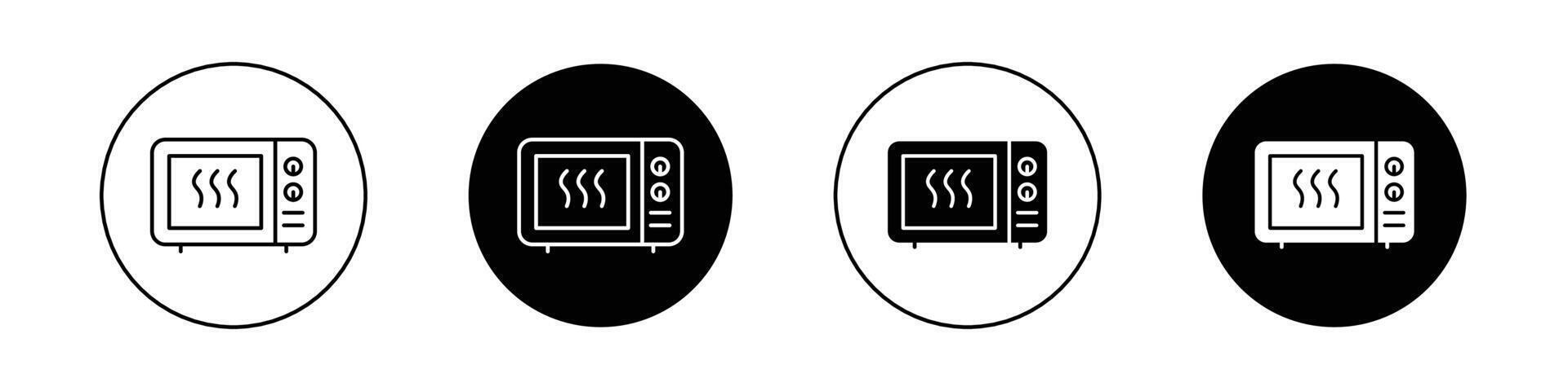 icono de horno microondas vector