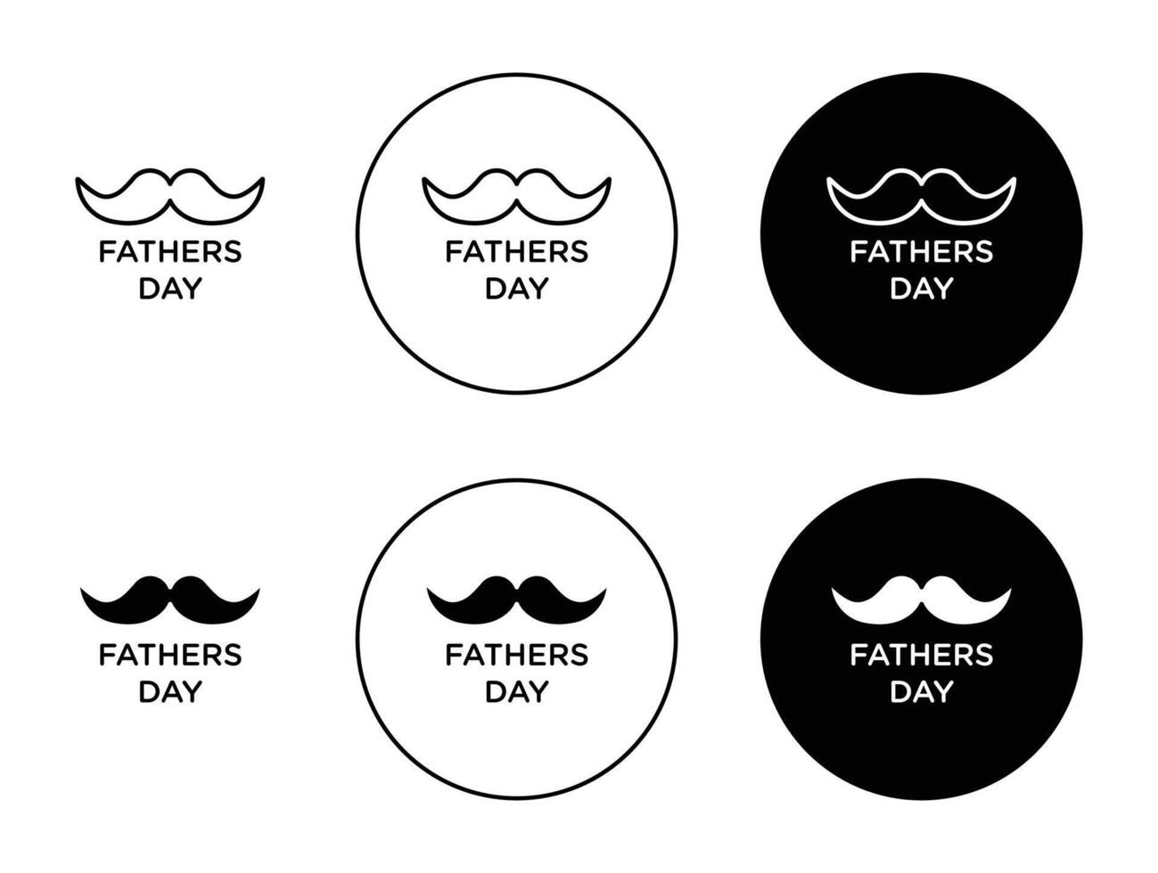 Fathers day icon vector