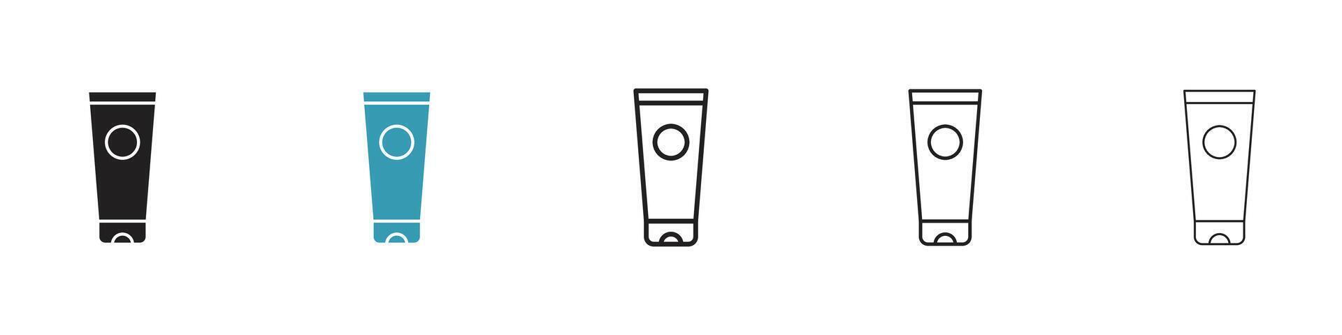 Cream tube icon vector