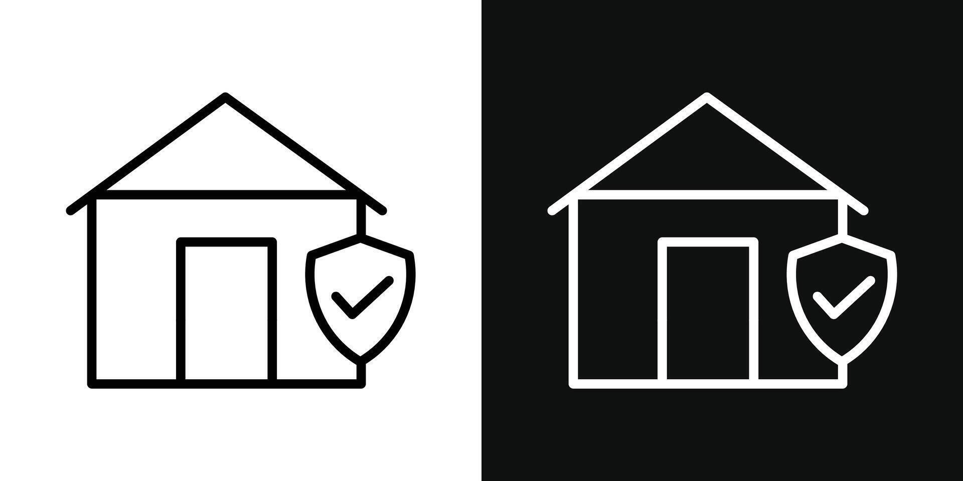 House insurance icon vector