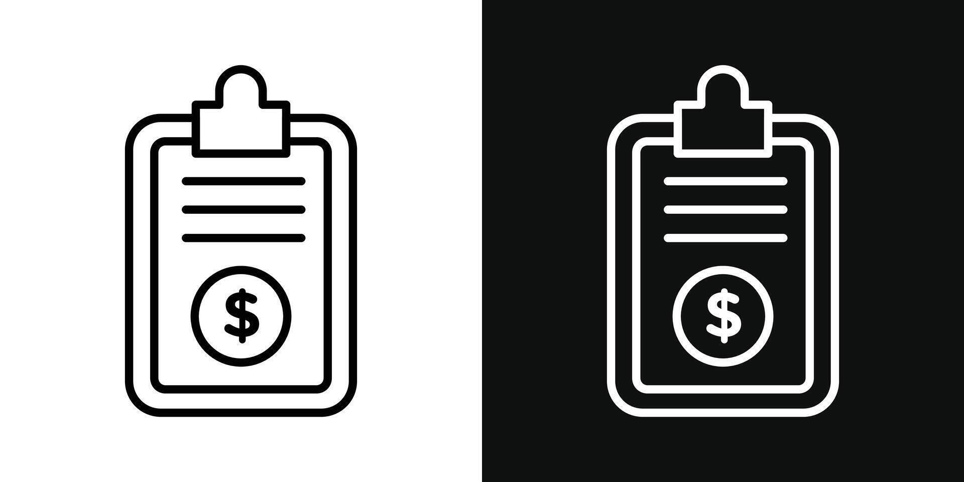 Financial log icon vector