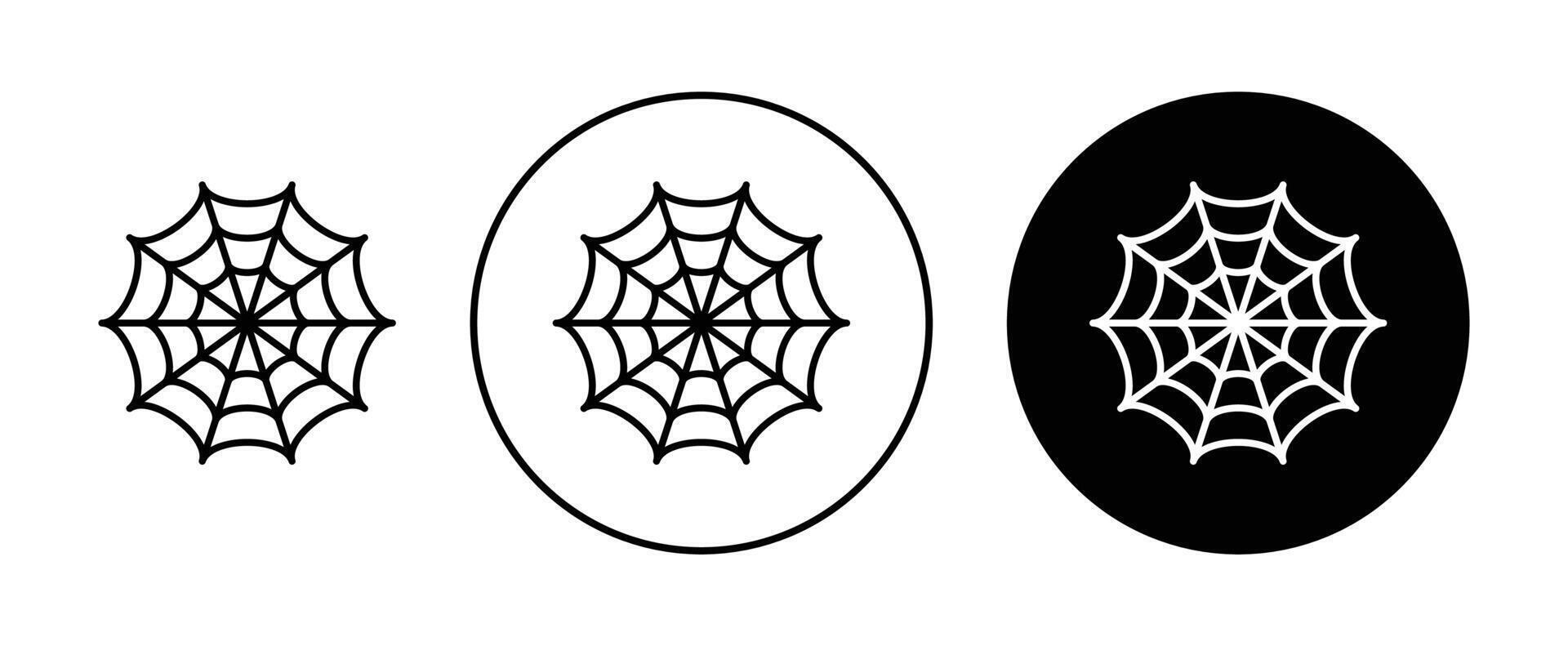 Spider web icon vector