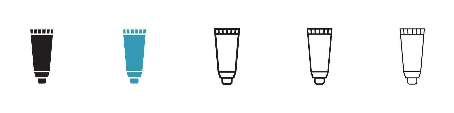 Cosmetic tube icon vector