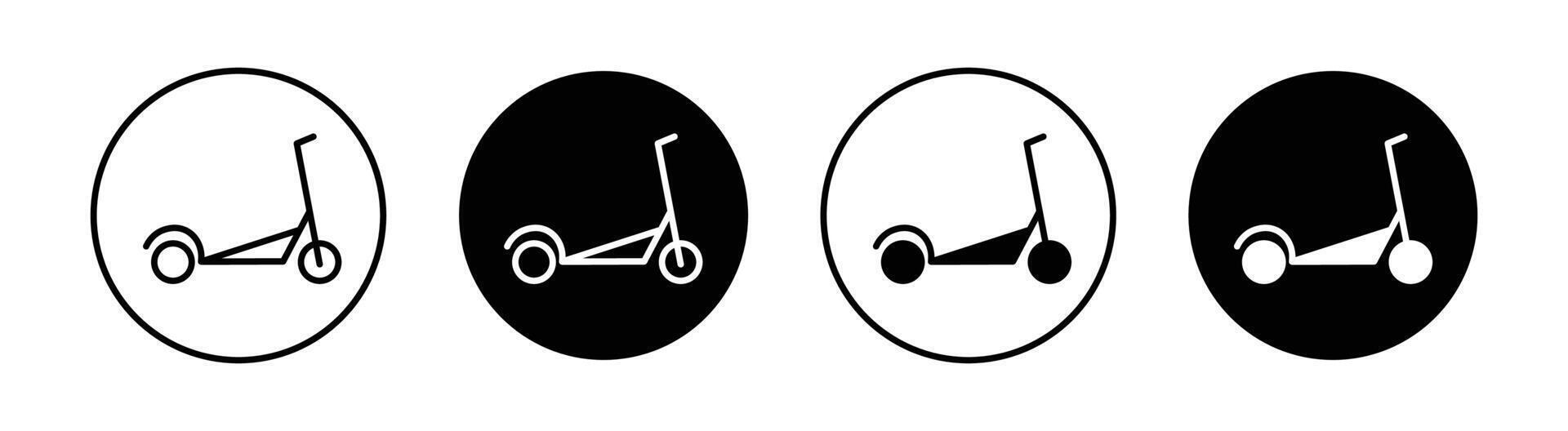 scooter bicicleta icono vector