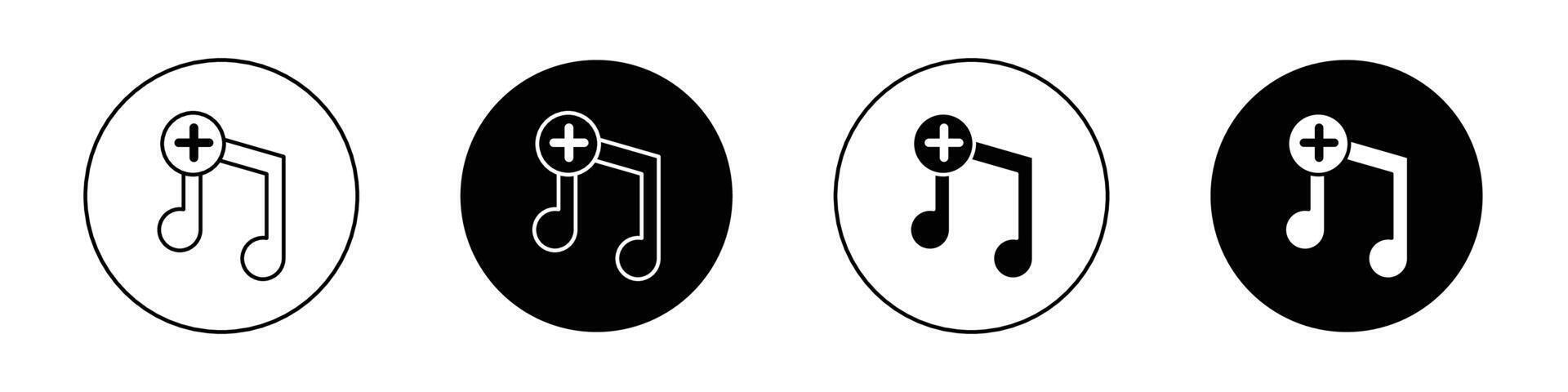 Add music icon vector