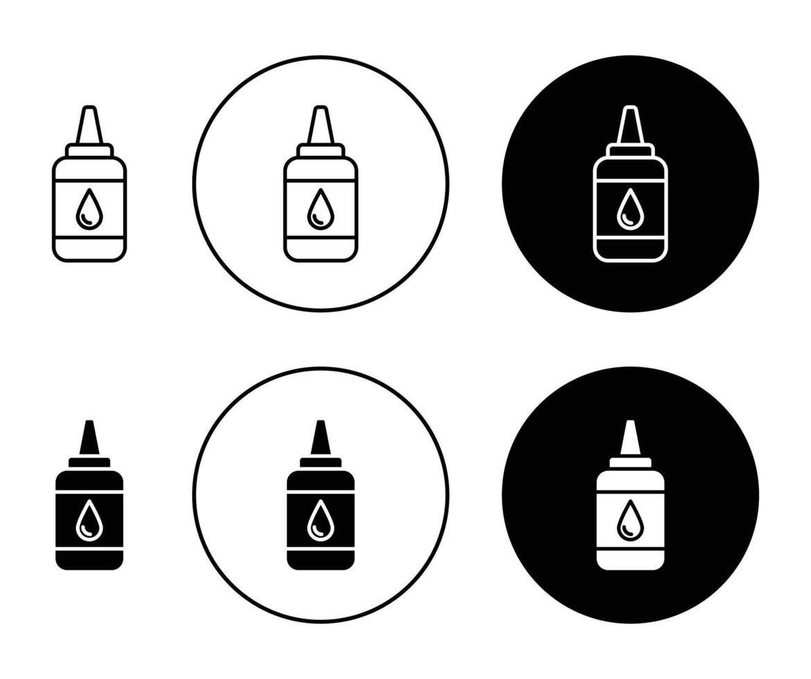 Oil dropper bottle icon vector