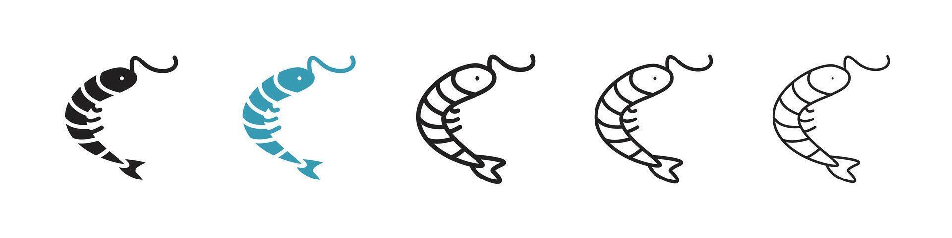 Shrimp vector icon