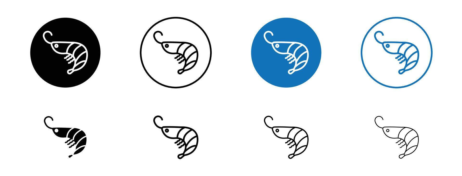 Shrimp vector icon