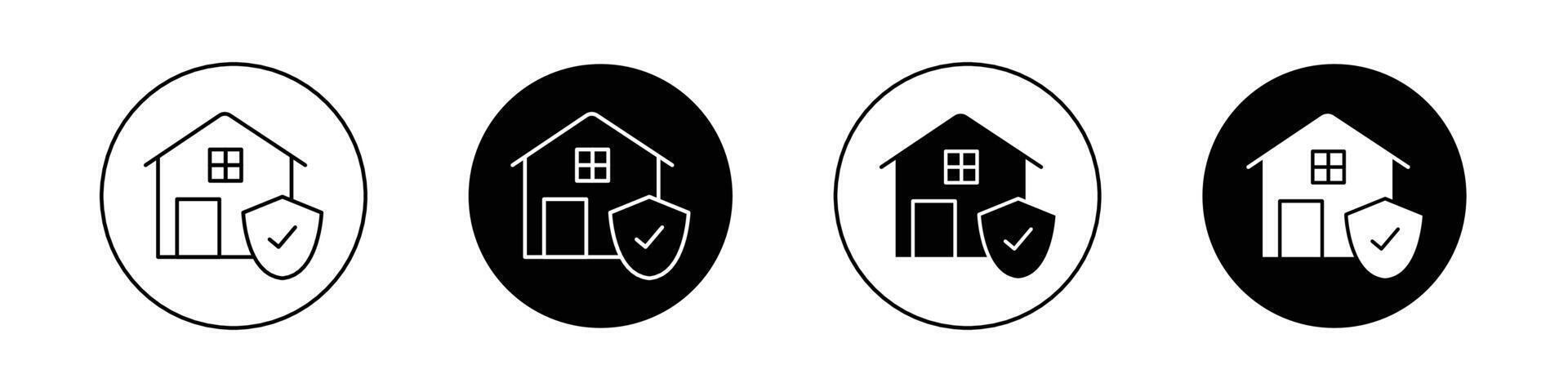 House insurance icon vector