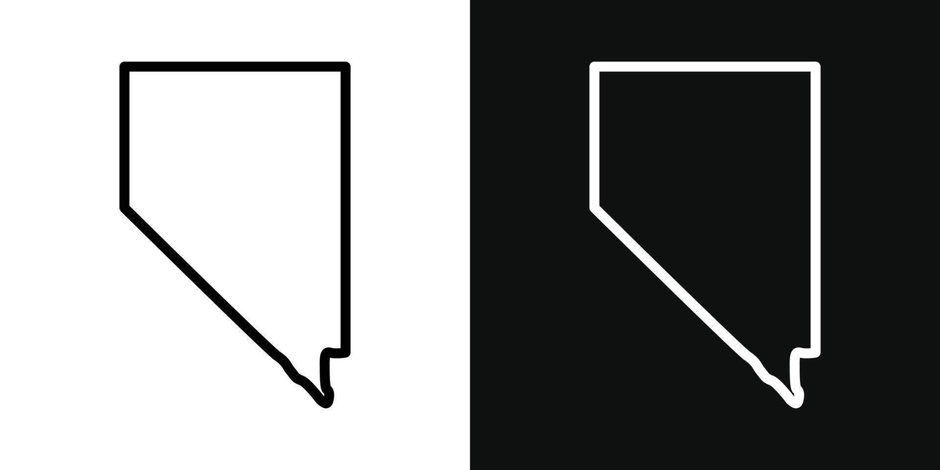 Nevada mapa icono vector