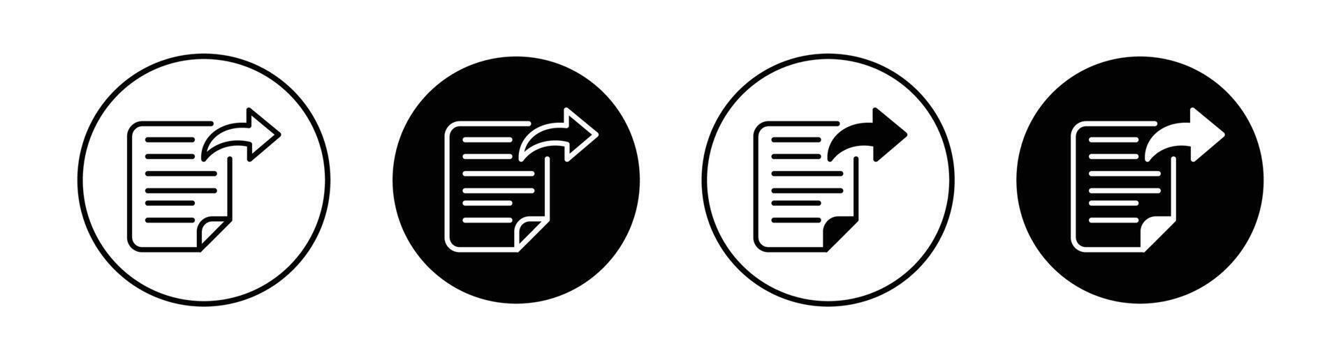 Document share icon vector