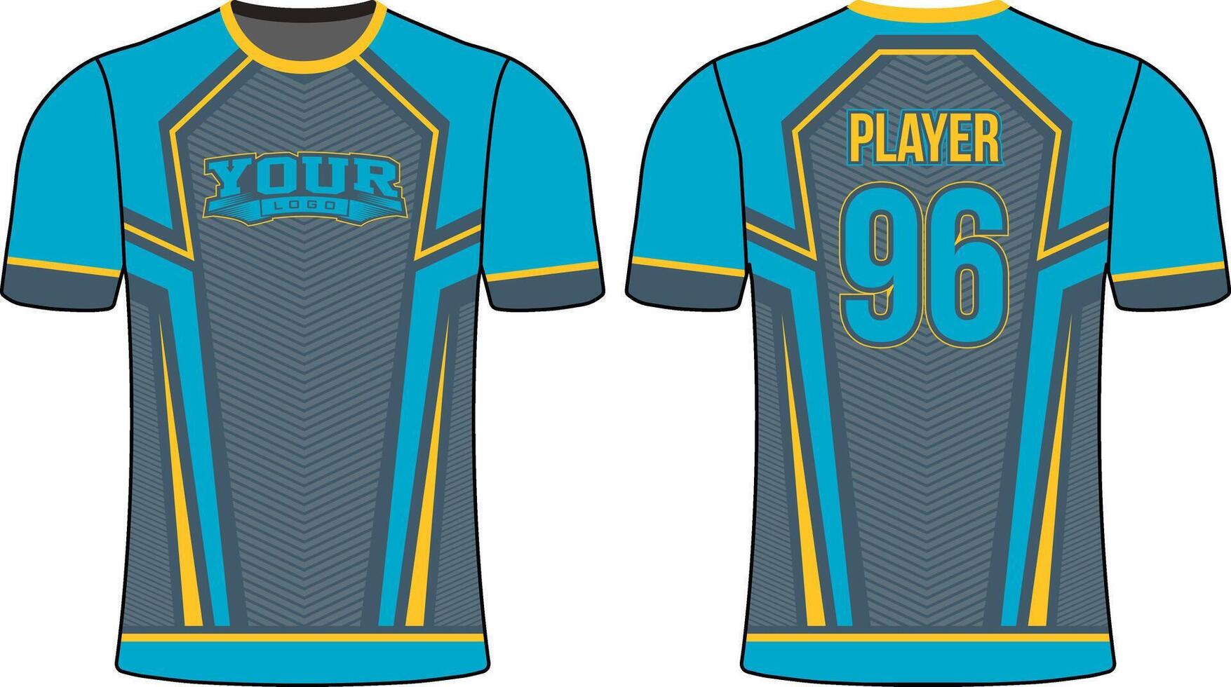 All sports team jersey design with an elegant edgy and wild look for all your casual, fashion and sportswear vector