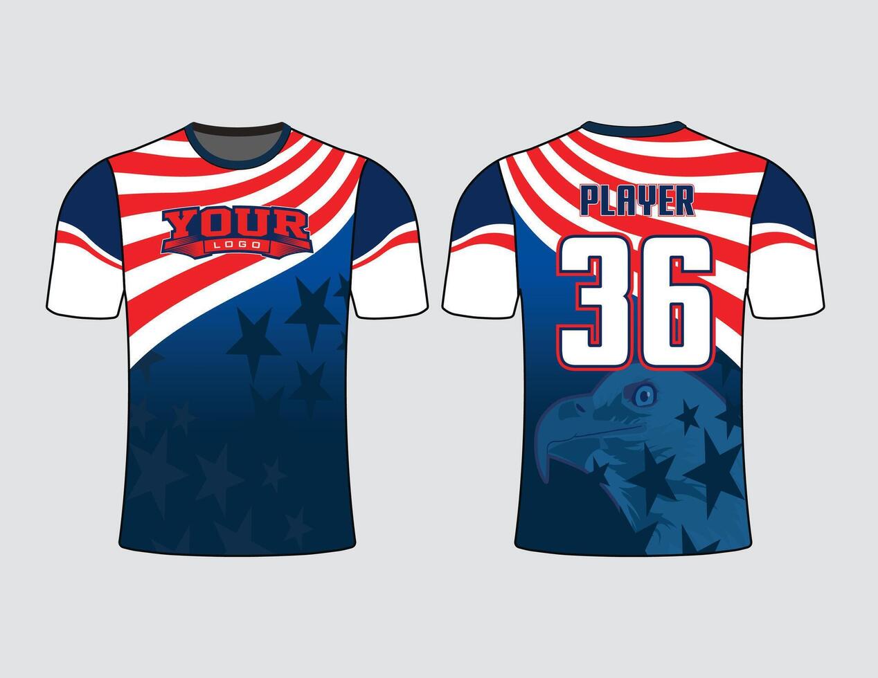 All sports team jersey design with an elegant edgy and wild look for all your casual, fashion and sportswear vector