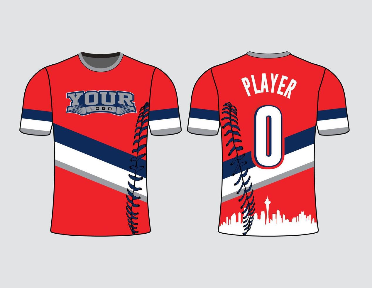 All sports team jersey design with an elegant edgy and wild look for all your casual, fashion and sportswear vector