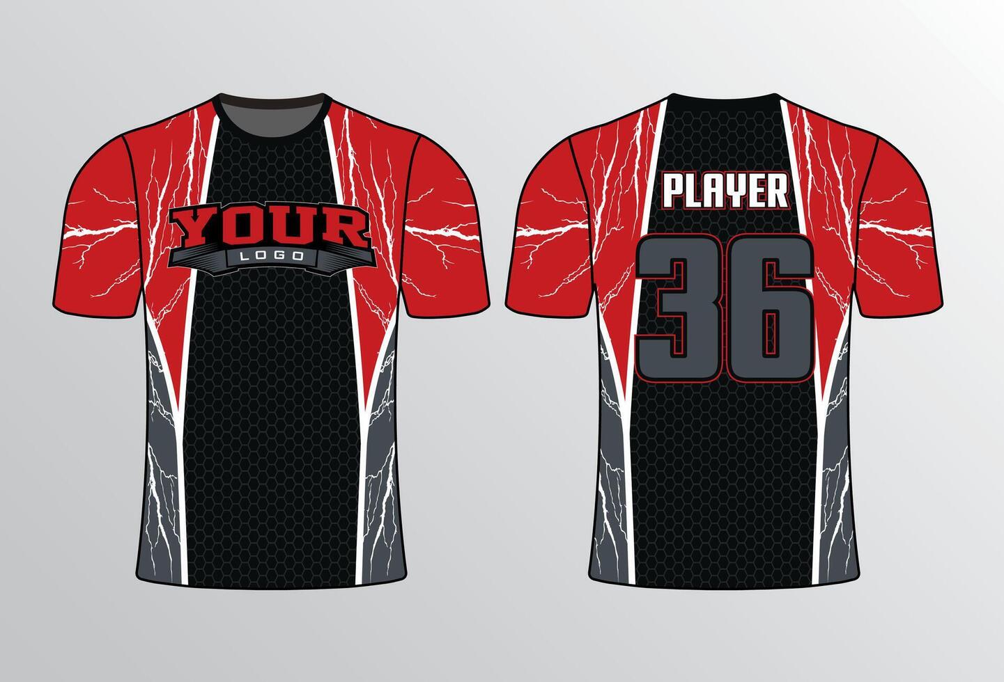 All sports team jersey design with an elegant edgy and wild look for all your casual, fashion and sportswear vector