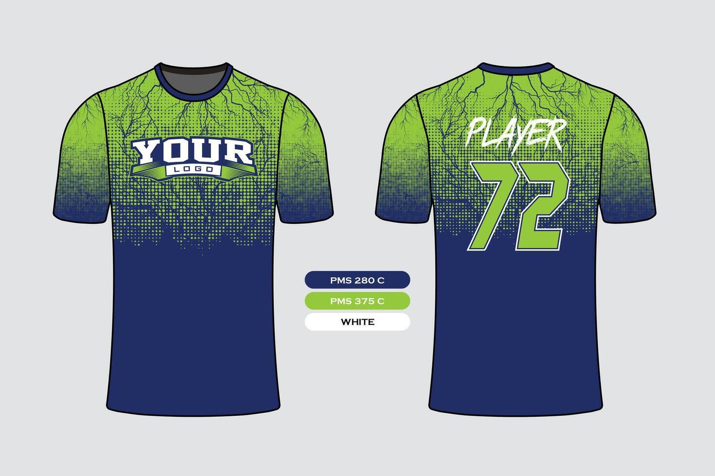 All sports team jersey design with an elegant edgy and wild look for all your casual, fashion and sportswear vector