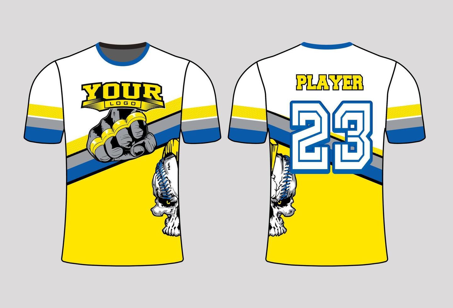 All sports team jersey design with an elegant edgy and wild look for all your casual, fashion and sportswear vector
