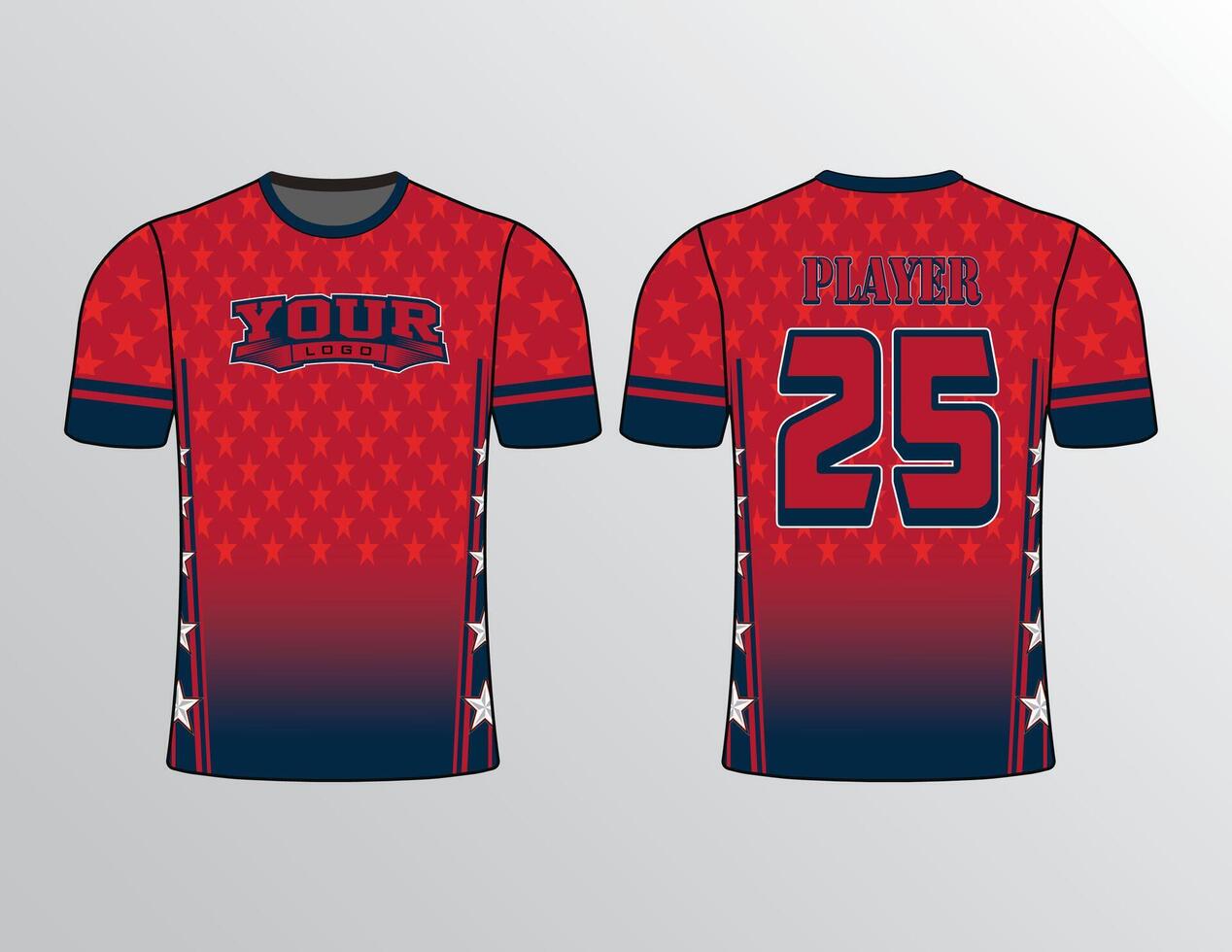 All sports team jersey design with an elegant edgy and wild look for all your casual, fashion and sportswear vector