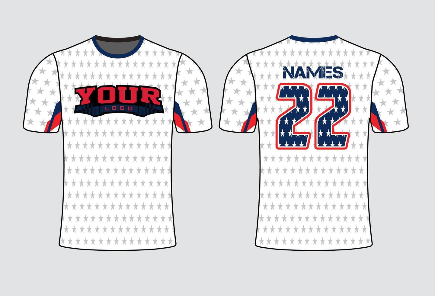 All sports team jersey design with an elegant edgy and wild look for all your casual, fashion and sportswear vector