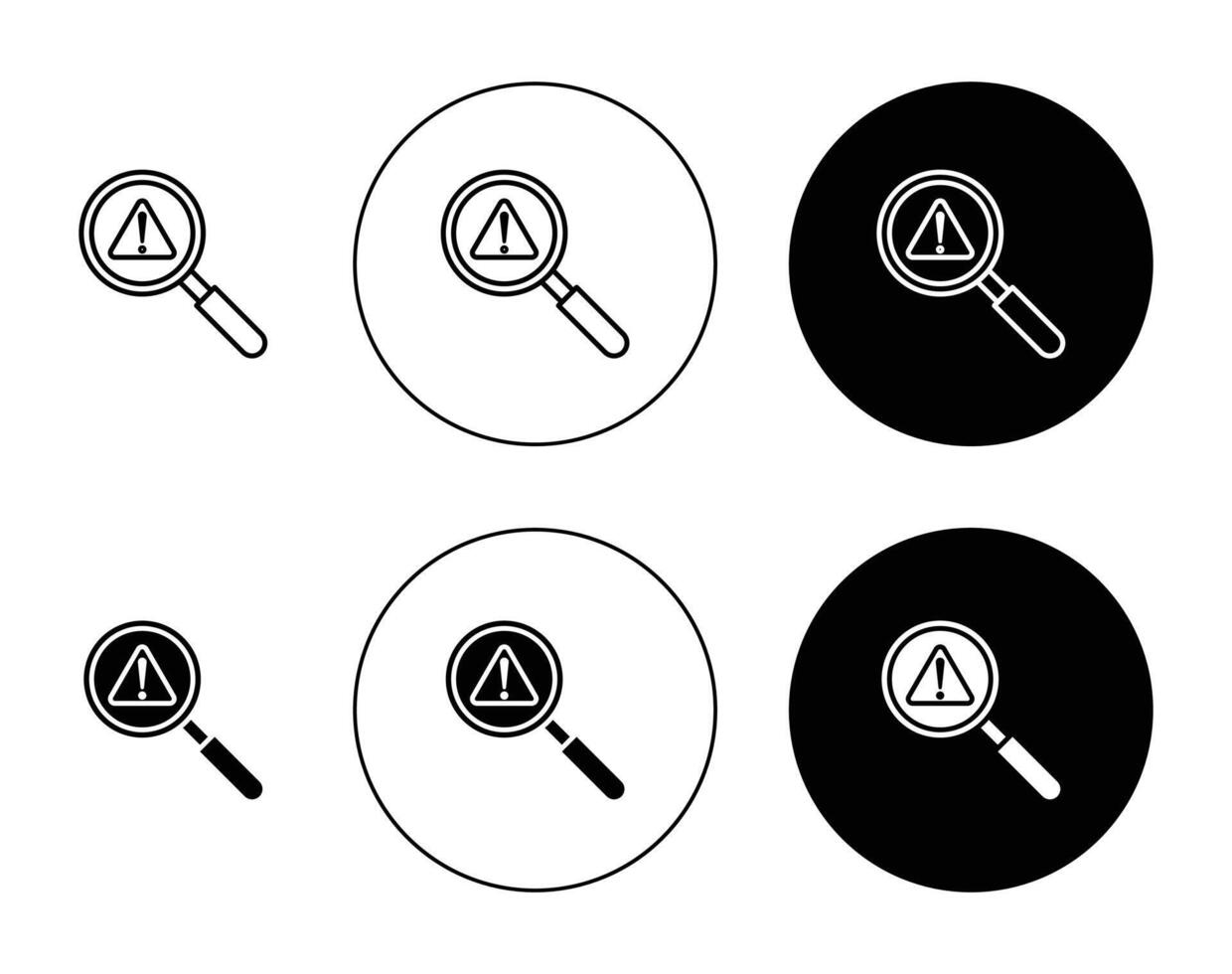 Finding problem icon vector