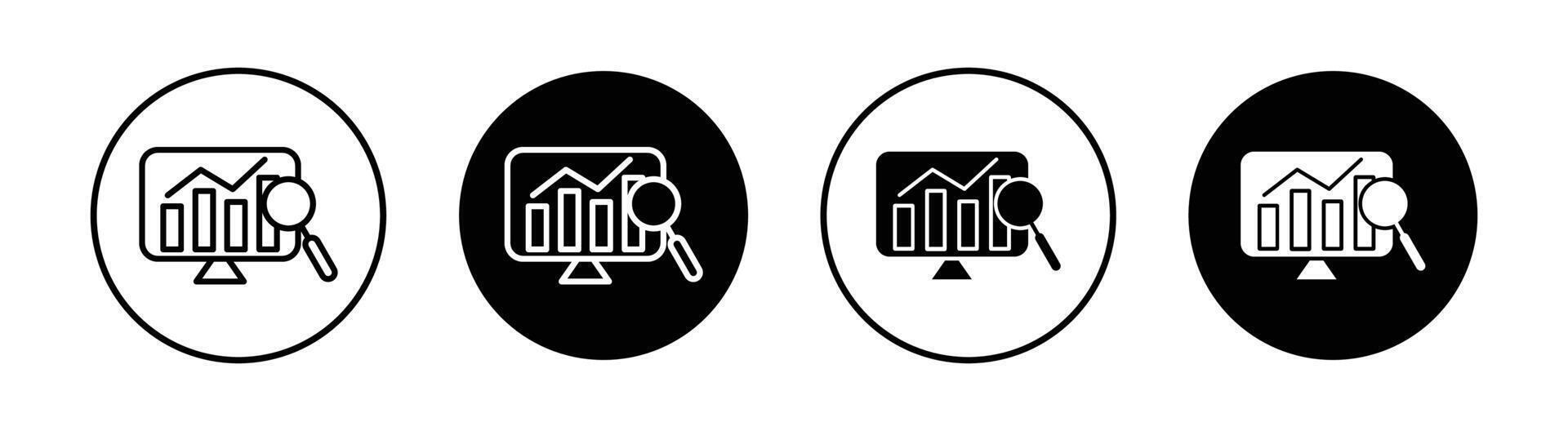 Data analytics icon vector