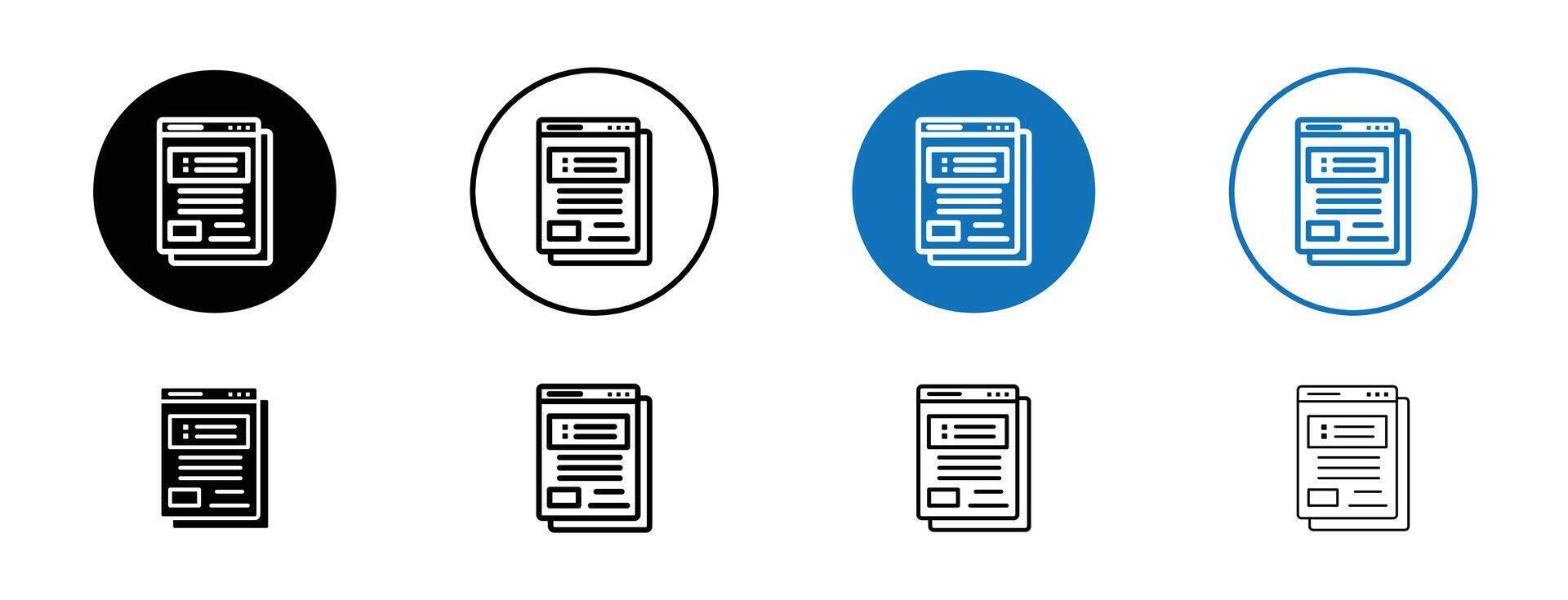 Feedback form icon vector