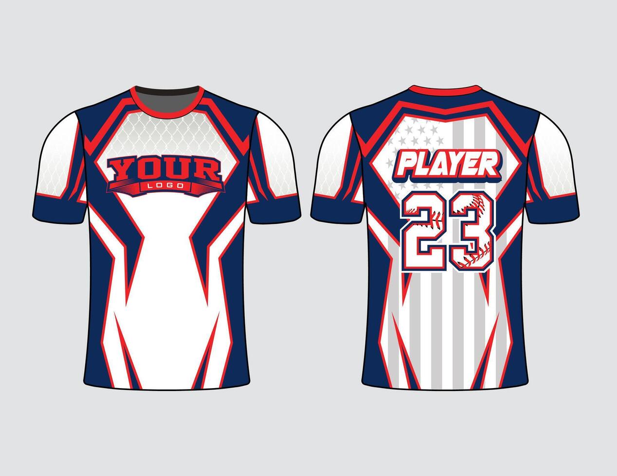 All sports team jersey design with an elegant edgy and wild look for all your casual, fashion and sportswear vector