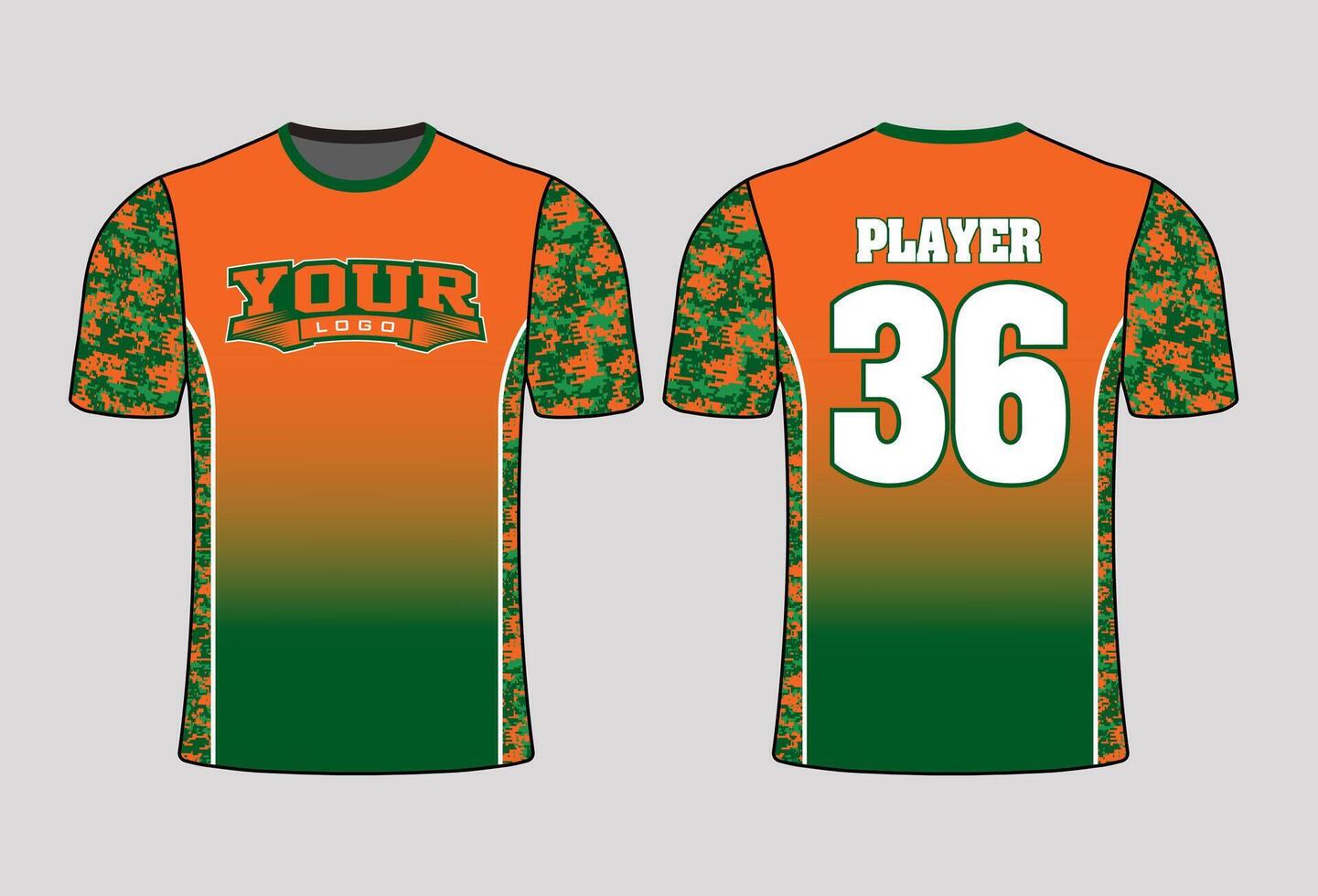 All sports team jersey design with an elegant edgy and wild look for all your casual, fashion and sportswear vector